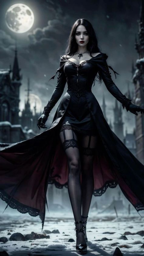 Dark Gothic Fashion, Alzheimer's Prevention, Vampire Clothes, Dark Princess, Fair Outfits, Female Vampire, Beautiful Witch, Vampire Girls, Gothic Vampire