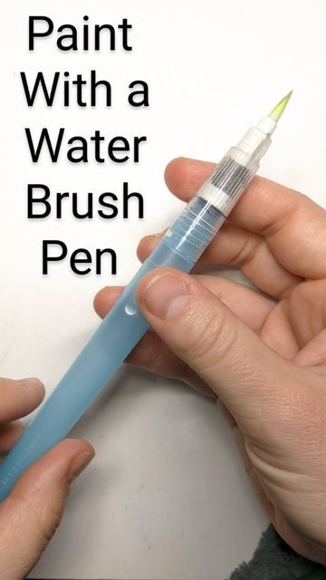 How To Use Water Brush Pens, Water Brush Pen Art Ideas, Water Brush Pen Art, Brush Pen Painting, Watercolor Brush Pens, Homemade Watercolors, Mini Mason Jar, Watercolor Pencil Art, Water Brush Pen