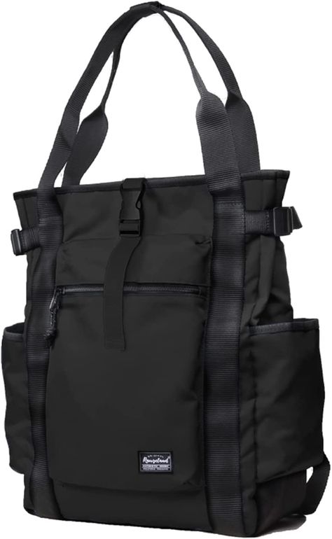 Amazon.com: Rangeland Unisex Laptop Tote Backpack Convertible Lightweight Durable Stylish Everyday Shoulder Tote bag Backpack with Water Bottle Pocket for Women Work Travel School, Blue-Green : Electronics Tote Bag With Water Bottle Pocket, Bag Pocket Design, Teachers Bag, Man Tote Bag, Tote Bag Backpack, Backpack Sewing, Navy Backpack, Tote Design, Work Backpack