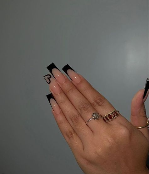 Black Acrylic Nails, Colored Acrylic Nails, Girly Acrylic Nails, French Tip Acrylic Nails, Her Nails, Classy Acrylic Nails, Short Square Acrylic Nails, Long Acrylic Nails Coffin, Acrylic Nails Coffin Pink