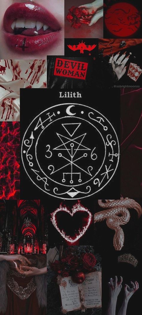 Lilith Phone Wallpaper, Lilith Symbol Wallpaper, Lilith Goddess Wallpaper, Lilith Wallpaper Iphone, Lilith Mother Of Demons, Lilith In Aries Aesthetic, Lilith Background, Lilith Symbolism, Vampire Wallpaper Backgrounds