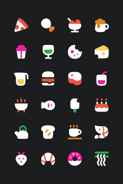 Food and Drink Icons - Flex Flat Icons Icons that speak louder than words. Download this icon set for web, figma and other platforms, and streamline your design. #madewithstreamline #icondesign #iconset #vectordesign #appdesign #uiuxdesign #streamlineicons App Icon Inspiration, Minimalistic Icons, Icon Graphic Design, Creative Icon Design, Icons Graphic Design, Design Icon, Iconography Design, Flat Icon Design, Icon Sets