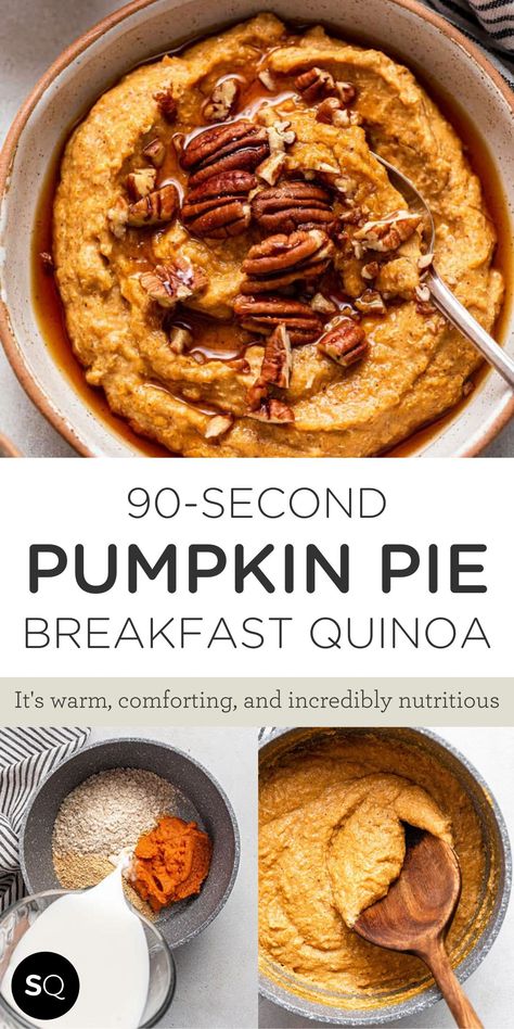 Quinoa Flake Recipes, Pumpkin Quinoa Recipes, Quinoa Flakes Breakfast, Slow Cooker Breakfast Quinoa, Flaked Quinoa Recipes, Pumpkin Quinoa Breakfast, Quinoa Baked Oatmeal, Quinoa Pumpkin Recipes, Quinoa Oatmeal Recipes