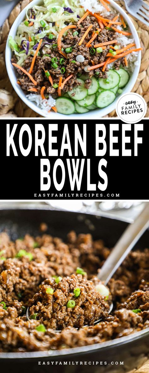 Korean Beef Rice Bowl Recipe, Sesame Beef Bowl, Ground Beef Recipes Bowls, Asian Style Beef Meal Prep Bowls, Loren Beef Bowl, Korean Beef Rice Bowl Skinnytaste, Sesame Soy Beef Bowls, Easy Asian Bowl Recipes, Easy Asian Rice Bowls