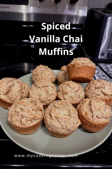 Indulge in the delightful flavors of vanilla chai in these mouthwatering muffins! Perfectly moist, subtly sweet, and infused with aromatic spices, these muffins are a treat for the senses. #sweet #recipe #cooking #food #snack #muffins Mimi’s Cafe Buttermilk Spice Muffins, Vanilla Chai Muffins, Snack Muffins, Chai Muffins, Spiced Muffins, Maple Muffins, Night Recipes, Spice Muffins, Sweet Recipe