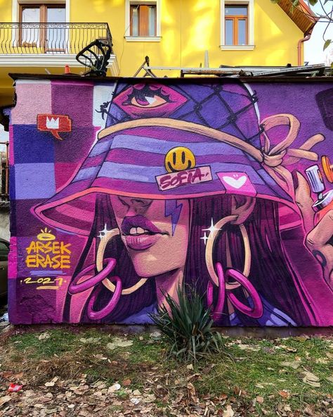 Arsek Erase, Arte Do Hip Hop, City Gallery, Graffiti Artwork, Graffiti Style Art, Graffiti Cartoons, Graffiti Murals, Garbage Bags, Sofia Bulgaria