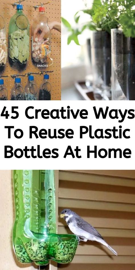 Water Bottle Crafts Diy, Plastic Bottle Planter, Plastic Bottle Crafts Diy, Water Bottle Crafts, Upcycle Plastic, Empty Plastic Bottles, Reuse Plastic Bottles, Plastic Bottle Art, Diy Plastic Bottle