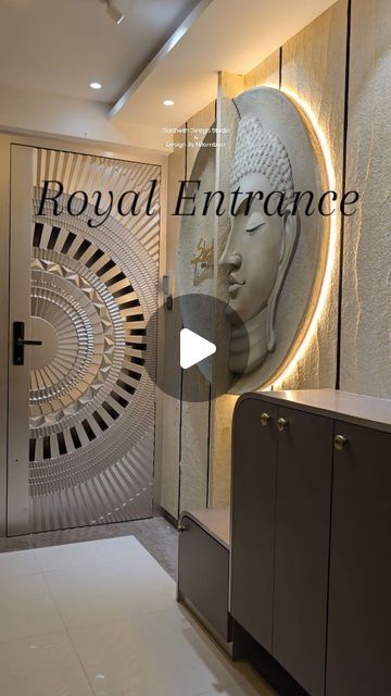 Apartment Main Entrance Design, Entry Door Wall Decor Entrance, Apartment Main Door Design, Home Hall Design Interiors, Modern House Design Interior 2024, Main Entrance Wall Design, Entrance Foyer Wall Design, Entrance Door Design Apartment, Main Door Entrance Design