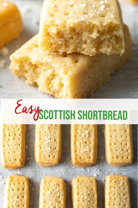 Best Shortbread Cookie Recipe, Easy Shortbread Cookie Recipe, Shortbread Recipe Easy, Scottish Shortbread Cookies, Best Shortbread Cookies, Scottish Shortbread, Shortbread Cookies Easy, Shortbread Recipe, Buttery Shortbread Cookies