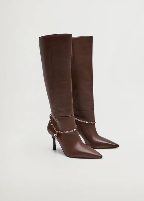 The 25 Best Brown Boots We'll Be Wearing All Season | Who What Wear Brown Stiletto Boots, Brown Heeled Boots, Leather Cuts, Stiletto Boots, Leather Boots Women, Beautiful Boots, Gorgeous Shoes, Leather Boot, Brown Leather Boots