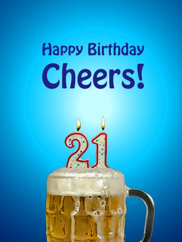 Beer Happy 21st Birthday Card. It's your birthday? Then we will all raise a cold one to celebrate your special and important day! When a person turns 21, they celebrate one of the last big birthday milestones in their lives. To make this special day even better, send this Happy Birthday card to celebrate! The fun message and humorous image will make them laugh and help them enjoy their day! Happy 21st Birthday Funny, Happy 21st Birthday Images, Happy 21st Birthday Son, Happy 21st Birthday Wishes, Happy 21st Birthday Cards, Happy Birthday Humorous, Happy Birthday Friendship, 21st Birthday Wishes, 21st Birthday Quotes