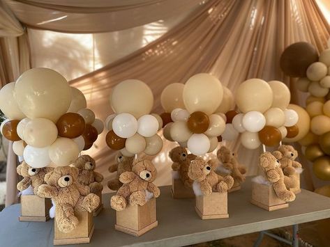 We Can Bearly Wait Neutral, Pampas Grass Teddy Bear Centerpiece, Teddy Bear And Pampas Centerpiece, Gender Reveal Teddy Bear Theme Centerpieces, We Can Barely Wait Balloon Arch, Teddy Bear Basket Centerpieces, Bear Centerpieces Teddy, We Can Barely Wait Decorations, Boho Bear Birthday Theme