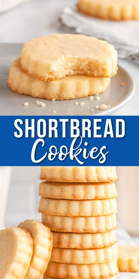 Mini Shortbread Cookies, Biscuit Cookies Recipe, Shortbread Sugar Cookie Recipe, Best Shortbread Cookie Recipe, Easy Shortbread Cookie Recipe, Butter Shortbread Cookies, Best Shortbread Cookies, Homemade Shortbread, Shortbread Cookies Easy