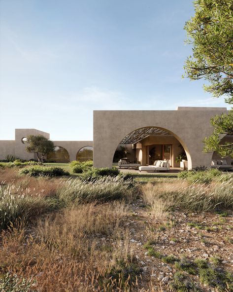 House of Arches: A Serene Getaway Home in Southern Portugal Modern Arches Facade, Southern Portugal, Beach Lounge, Historic Preservation, Brick And Stone, Nature Indoors, Pretty House, Algarve, Architectural Elements