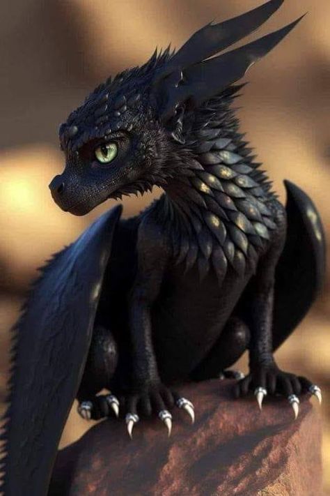 Brownie Mythical Creature, Dragons With Fur, Dragon Art Doll, Tiny Dragon Art, Dragon Design Ideas, Dragon Flying Drawing, Toothless Dragon Art, Dragon Breeds, White And Black Dragon