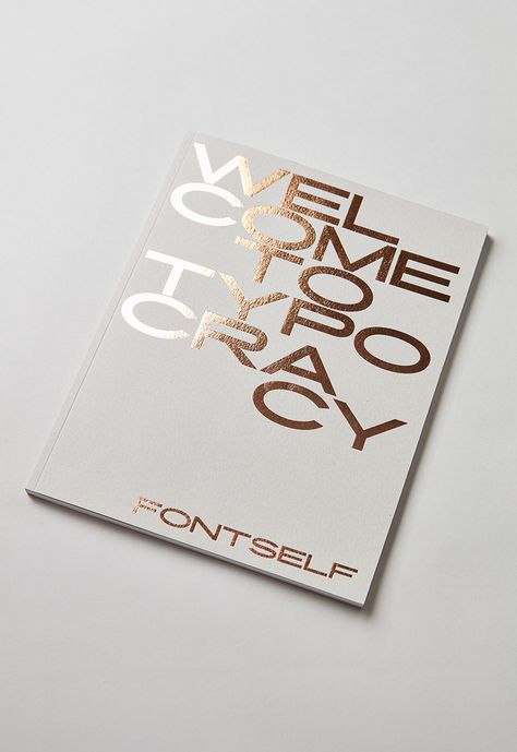 Fontself Magazine on Behance Gold Graphic Design, Luxury Design Print, Hot Foil Stamping, Luxury Branding Design, Gold Poster, Portfolio Book, Gold Book, Luxury Printing, Artistic Installation