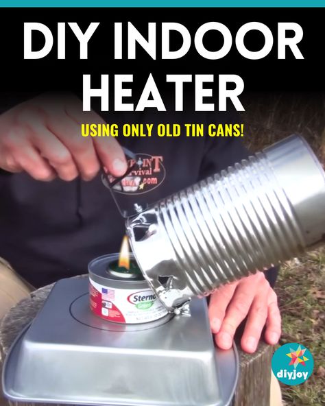 Space Heater Diy, Diy Candle Heater, Homemade Heater, Outside Heaters, Survival Storage, Solar Heater Diy, Candle Heater, Diy Heater, Prepping Ideas