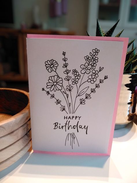 Surprise group birthday card for colleage Cute Birthday Card For Friend, Diy Mum Birthday Card, Flower Birthday Card Ideas, Cute Birthday Cards Handmade, Best Friend Cards Birthday, Mom Birthday Card Diy, Happy Birthday Card Handmade, Birthday Cards For Mum Diy, Birthday Cards Ideas For Mom