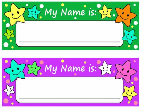 Printable Name Tags for Cubbies My Name Is Name Tag, Sticker Name Template, Nametag Template, Printable Name Tags For School Aesthetic, Name Tag Activity, Name Tag For Kids, Name Tags Ideas For School Student, Name Tags For Cubbies Free Printable, Name Tag Kindergarten