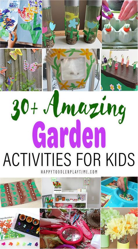 Garden Themed Crafts, Colourful Crafts, Garden Activities For Kids, Activities For Spring, Toddler Garden, Gardening Club, Garden Crafts For Kids, Garden Unit, Preschool Garden