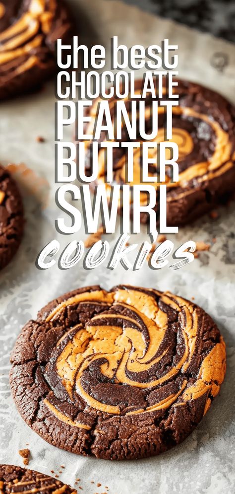 Chocolate Peanut Butter Swirl Cookies [40 Minutes] – Chasety Chocolate Ooey Gooey Cookies, Chocolate Peanut Butter Bugles, Chocolate Peanut Butter Sandwich Cookies, Peanut Brownie Cookies, Peanut Butter Cookies With Chocolate Frosting, Peanutbutter Brownie Swirl Cookies, Chocolate Peanut Cookies, Chocolate Chocolate Chunk Cookies, Fancy Peanut Butter Cookies