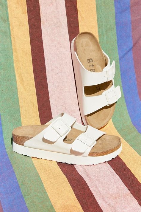 Discover great products at the best prices at Dealmoon. Birkenstock Arizona Vegan Platform Sandal. Price:$110.00 at Urban Outfitters Platform Birkenstock, Two Strap Sandals, Platform Heel, Birkenstock Arizona, Women Men Shoes, Slipper Shoes, Platform Heels, Summer Shoes, Types Of Shoes