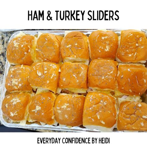 Ham And Turkey Sliders, Hawaiian Slider Recipe, Ham Sliders Recipes, Mini Waffle Recipe, Sliders Recipes Turkey, Sliders Recipes Hawaiian Rolls, Ham Sliders, Hawaiian Roll Sliders, Turkey Sliders