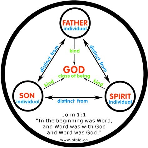 The oneness of God. Great Trinity study/explanation. Click to read The Trinity Explained, Bible Genealogy, Worship Quotes, Bible Study Help, Bible Illustrations, Bible History, Good Prayers, The Trinity, Bible Notes