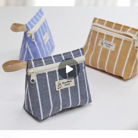 Ae PooiM on Instagram: "Gift Ideas! Little Zipper Pouch.  Learn more: Watch full video version with measurement detail on my youtube channel “Ae PooiM” as link in Bio Or copy and paste the address below into your browser to get there. https://www.youtube.com/watch?v=zueCGLMrCE8&t=16s  #sewingprojects #diy #howto #fabricbag #giftideas #sewingbag #zipperpouch #aepooim #zipperbag #easysewingtutorial #aepooim" Diy Pouch No Zipper, Pouch Ideas, Sew Zipper, Pouch Diy, Pouch Sewing, Diy Bags Patterns, Diy Bags Purses, Quilted Gifts, Bags Tutorial