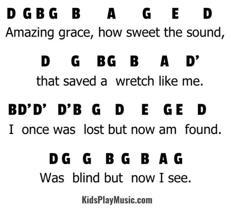 Amazing Grace - Easy Piano Letter Notes Amazing Grace Recorder Notes, Amazing Grace Piano Letters, Piano Notes Songs Letters, Easy Piano Sheet Music With Letters, Easy Piano Songs With Letters, Amazing Grace Piano, Piano Songs With Letters, Piano Letter Notes, Piano Sheet Music With Letters