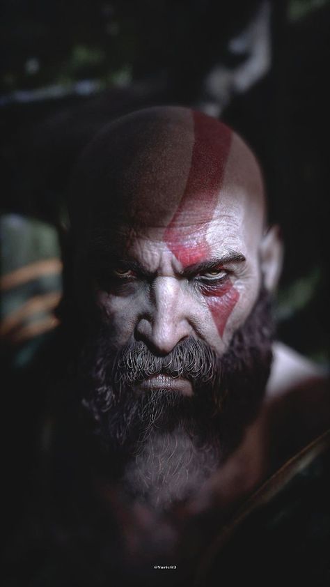 Kratos Wallpapers 4k, Kratos Wallpapers, Kratos Wallpaper, Kratos Ragnarok, 4k Portrait Wallpaper, Ghost Of Sparta, Che Guevara Art, God Of Wars, Bald Men Style