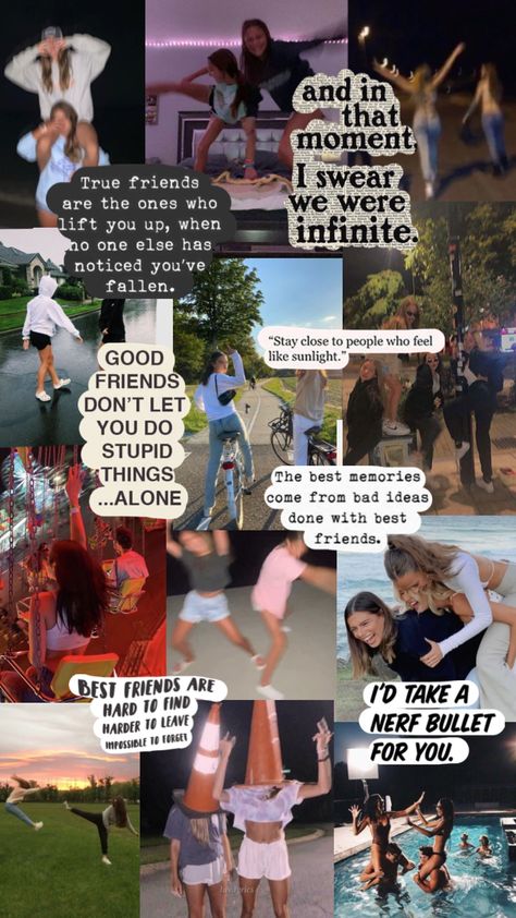 Friendship Day For Best Friend, Best Friends Collage Ideas, Friends Words Aesthetic, Best Friends Aesthetic Collage, Collage Friends Quotes, Caption For Friendship Day, Friendship Day Caption For Best Friend, Friendship Day Collage Template, Aesthetic Friendship Captions