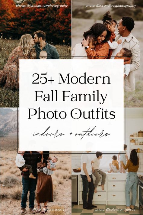 Best Family Photo Outfits, Family Photo Outfits Fall Color Schemes Picture Ideas, Family Fall Photoshoot Outfits 2024, Family Outfits For Pictures Fall, Fall Outfit Photoshoot Family Pics, Fall Color Outfits For Family Pictures, Family Photos Brown Color Schemes, What To Wear For Fall Family Photo Shoot, Fall Portrait Outfits Family