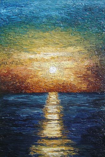 I miss my impasto expressionism oil painting of Caribbean Sunset - Madrugada Caribbean Sunset, Caribbean Art, Oil Art, Hippie Painting, Angel Painting, 3d Shape, Impasto Painting, The Strokes, Expressionism Painting