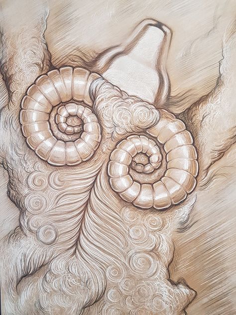 "Golden Fleece" on Behance Golden Fleece, Sketch Painting, Flower Wall Decor, Reference Images, Fine Arts, Flower Wall, Multi Layering, Cool Tattoos, Creative Professional