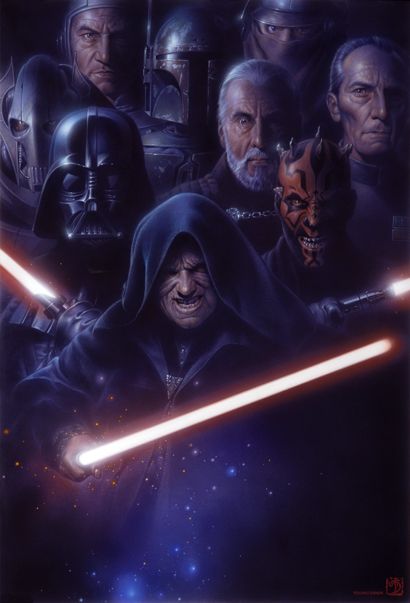 Incredibly Cool STAR WARS Art - 'To Cloud City' and More — GeekTyrant Darth Revan, Sith Lords, Star Wars Illustration, Jar Jar Binks, Star Wars Villains, Star Wars Sith, Cuadros Star Wars, Star Wars Film, Darth Maul