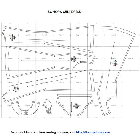 Sonora mini dress – Free PDF sewing pattern – Tiana's Closet How To Make Pdf Sewing Patterns, Tiana’s Closet Sewing Patterns, Mini Dress Pattern Free, Mini Dress Sewing Pattern Free, Free Pdf Sewing Patterns For Women Dresses, Dress Sewing Patterns Free Easy, Free Dress Pattern, Mini Dress Sewing Pattern, Mini Dress Pattern