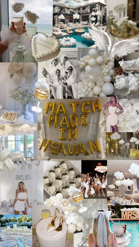 Match Made In Heaven Bachelorette Party. Match Made In Heaven Bach Party Ideas. Cloud 9 Bachelorette Party. Bach Party Ideas. Match Made In Heaven. Match Made In Heaven Party Ideas. Match Made In Heaven Bachelorette Theme. Match Made In Heaven Bachelorette Party Inspo. Match Made In Heaven Theme. Bachelorette Themes. Bachelorette Party Inspo. Baterlette Party Ideas, Bachelorette White Party, Bachelorette Party Theme Outfits Ideas, Miss Congeniality Bachelorette Party, Bridal Party Get Together Ideas, White Themed Bachelorette Party, Angel Theme Bachelorette, Bachelorette Party Ideas Classy Themes, Could 9 Bachelorette