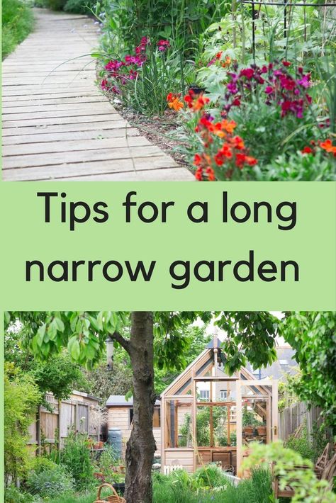 Narrow Garden Ideas, Long Narrow Garden, Ladder Ideas, Backyard Gardens, Narrow Garden, Meadow Garden, Garden Design Layout, Meteor Garden 2018, Garden Design Plans