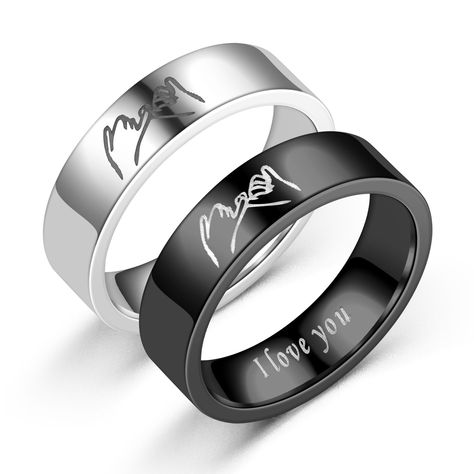 Titanium steel retro love Ilove you hand in hand couple ring NHTP271090 Nihaojewelry is a professional fashion jewelry wholesaler.We offer more than 100,000 designs jewelry following trends and fast delivery. Mains Couple, Hand Couple, Jewelry Texture, Pinky Promise Ring, I Love You Ring, Promise Rings For Couples, Couples Ring Set, Letter Ring, Couple Ring