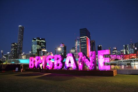 Australia School, City Sign, Hawaii Trip, Australian Travel, Brisbane City, Minecraft Decorations, Gold Coast Australia, Brisbane Australia, Queensland Australia