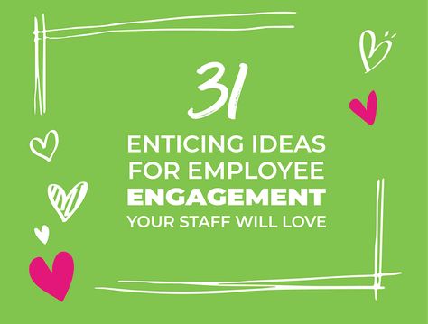 Need some great ideas for employee engagement? You’re in the right spot. Sadly, only 36% of employees feel engaged in their work. That’s according to a July 2021 study released by Gallup that surveyed over 100,000 teams. Of those who are “actively disengaged,” 74 percent are also actively looking for work. Employee engagement is one of those areas companies are struggling with on a regular basis these days. So, how can you keep employees engaged without overtime work parties, eye rolls, and sigh Nursing Engagement Ideas, Free Employee Engagement Ideas, Promoting Teamwork At Work, Coworker Engagement Ideas, Appreciation Activities Employee, Fun Days At Work Ideas, Employee Meeting Ideas, How To Get To Know Your Employees, Team Member Engagement Ideas