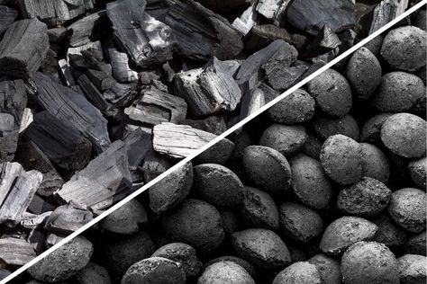 Lump Charcoal vs. Briquettes: What's the Difference? Growing Onions From Seed, Bbq Store, Hot Tub Landscaping, Indoor Grills, Lump Charcoal, Charcoal Briquettes, Solar Oven, Food Tool, Grill Island