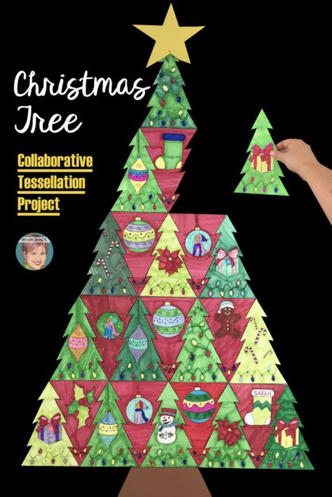 Art With Jenny K, Classe D'art, Christmas Art Projects, Christmas Arts And Crafts, Christmas Activity, Christmas School, Preschool Christmas, Christmas Classroom, Classroom Crafts