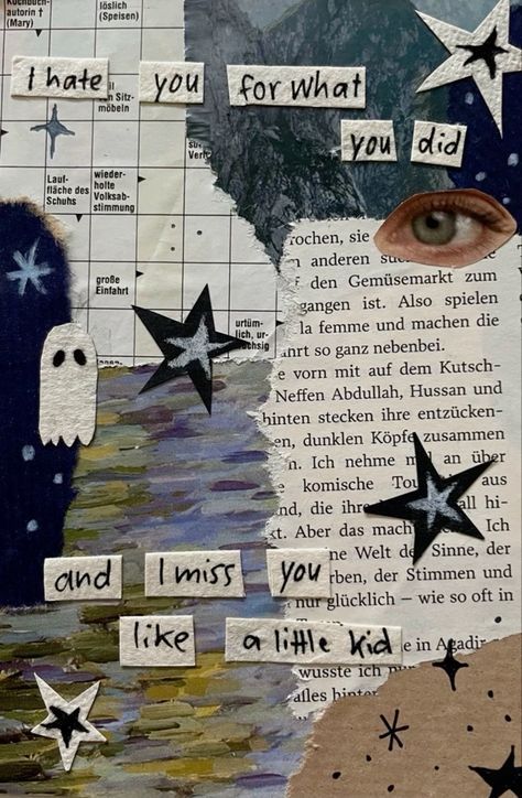 Phoebe Bridgers Collage, Phoebe Core, Journal Designs, Scrap Journal, Blue Ghost, Visual Journaling, Motion Wallpapers, Letter Ideas, Easy Doodle