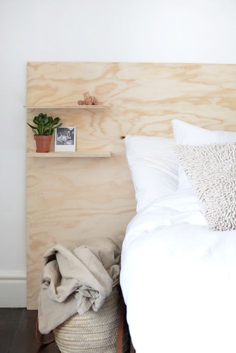 Plywood Headboard Diy, Plywood Headboard, Pallet Deck Diy, Plywood Diy, Plywood Storage, Diy Bathroom Design, Plywood Projects, Diy Bathroom Storage, Diy Storage Boxes