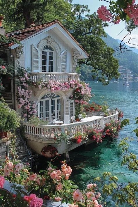 House On The Water, Dream Life House, Dream Cottage, Dream House Rooms, Fantasy House, Cute House, Dream House Interior, Dream House Exterior, Pretty House