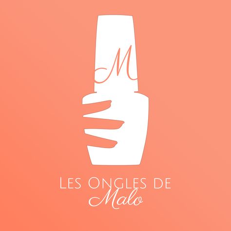 Logo design for Nail Art InstagramFacebook page @lesonglesdeMalo branding design coral nailart nailpolish shape photoshop inkscape logo vector brand negatif silhouette Logo Sara, Nails Logo Design, Nail Logos Ideas, Nail Artist Logo, Nail Art Logo, Design Company Names, Logo Maker App, Logo Maker Free, Best Logo Maker