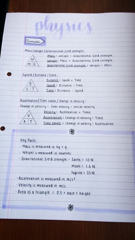 Revision for physics Similar Triangles Notes, Exam Notes Ideas, School Notes Physics, How To Revise For Physics, Science Revision Notes Physics, 1357 Revision Method, Cute Revision Notes Ideas, Physics Basics Notes, Gcse Study Notes