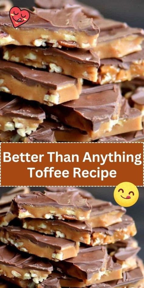 Better Than Anything Toffee Recipe Christmas Dainties, Butter Crunch Toffee, Pretzel Toffee Recipe, Choc Truffles, Christmas Nibbles, English Toffee Recipe, Holiday Candies, Easy Toffee, Camping Tricks